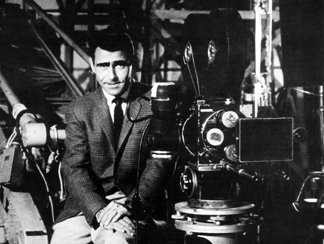 Rod Serling on the set of the Twilight Zone (Source: http://rod-serling.blogspot.com/)