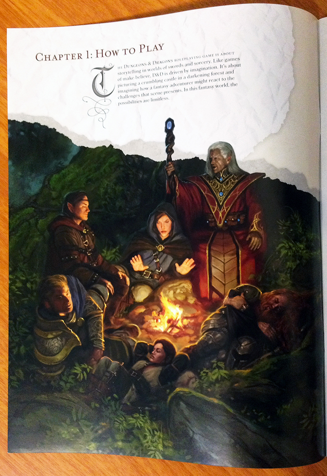 Art piece from the Dungeons and Dragons Starter Set rulebook.