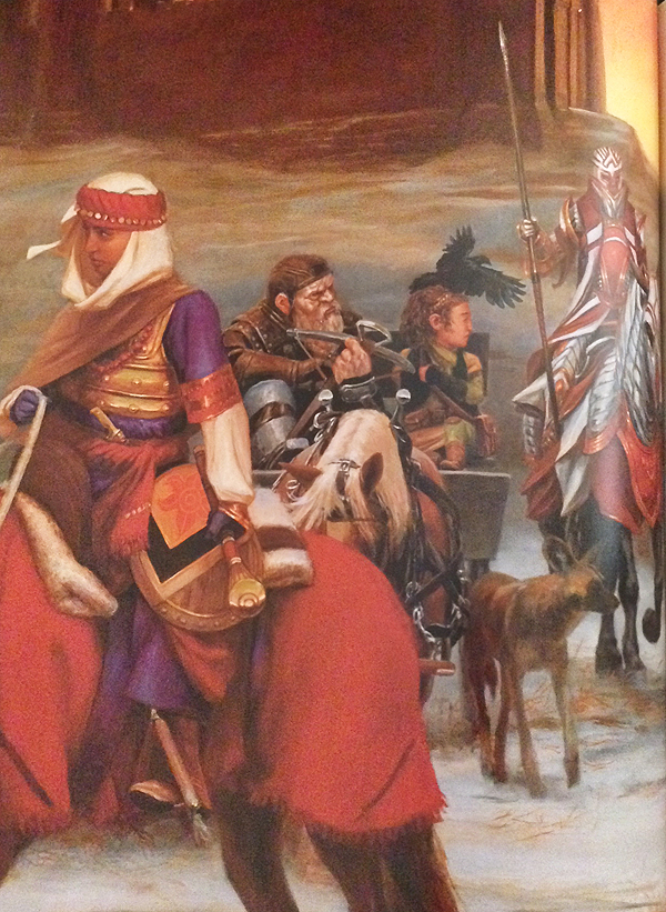 My favorite of the full page art spreads from the 5th edition of the Dungeons and Dragons Player's Handbook. 
