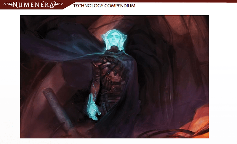 Art from Numenera Technology Compendium - Sir Arthour's Guide to Numenera produced by Monte Cook Games.
